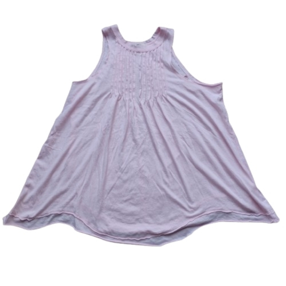 Free People Go To Town Pink Lemon Tank Top L Cottagecore Coquette - Picture 2 of 6